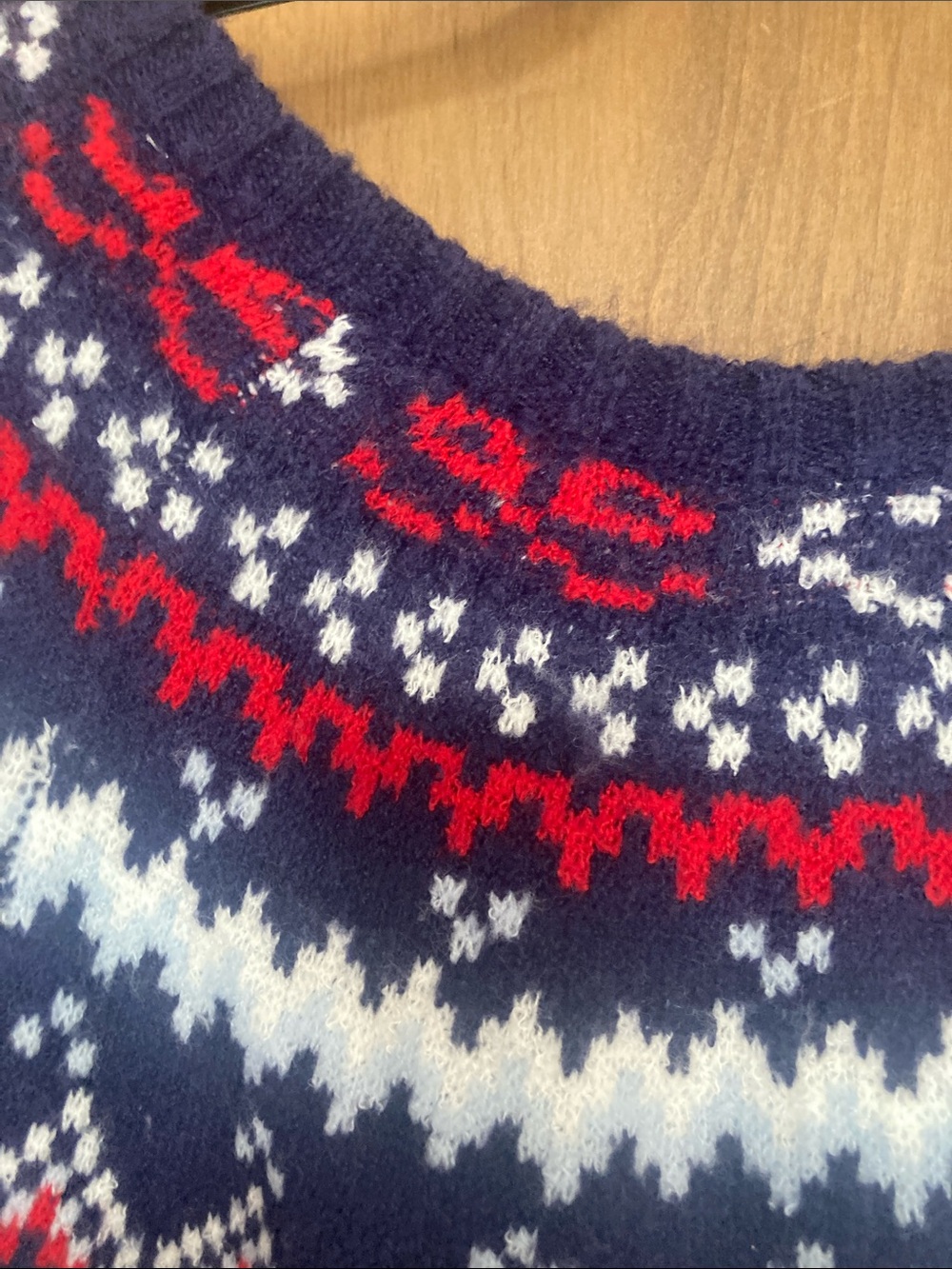 Inner circle crewneck sweater with fair isle like print casual business size 1X - Picture 5 of 14